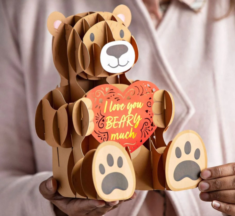 3d pop up bear card