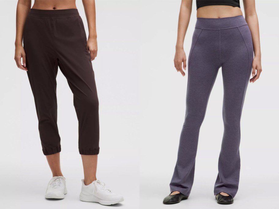 lululemon Women's Adapted State High-Rise Cropped Jogger and Soft Sueded Split-Hem High-Rise Mini-Flare Pant