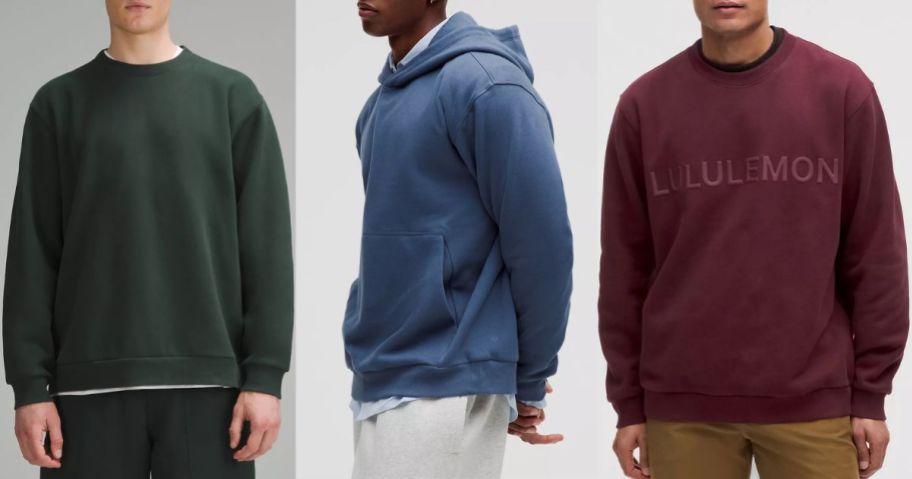 3 stock images of lululemon Men's Steady State Sweatshirts & Hoodies