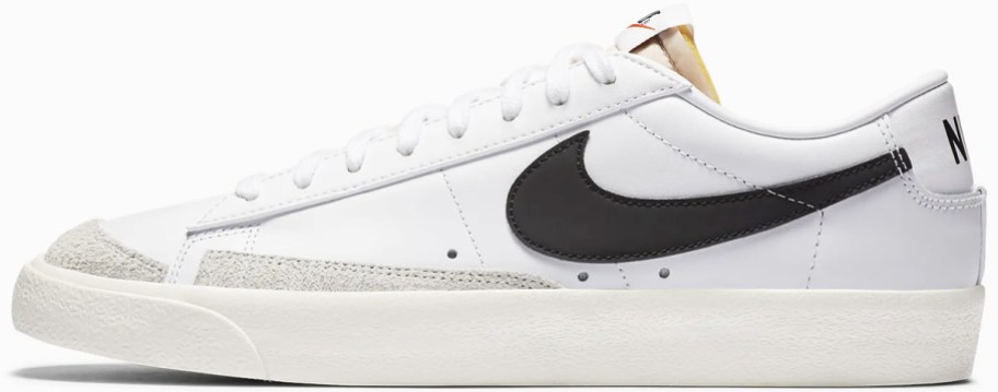 white and black nike sneaker