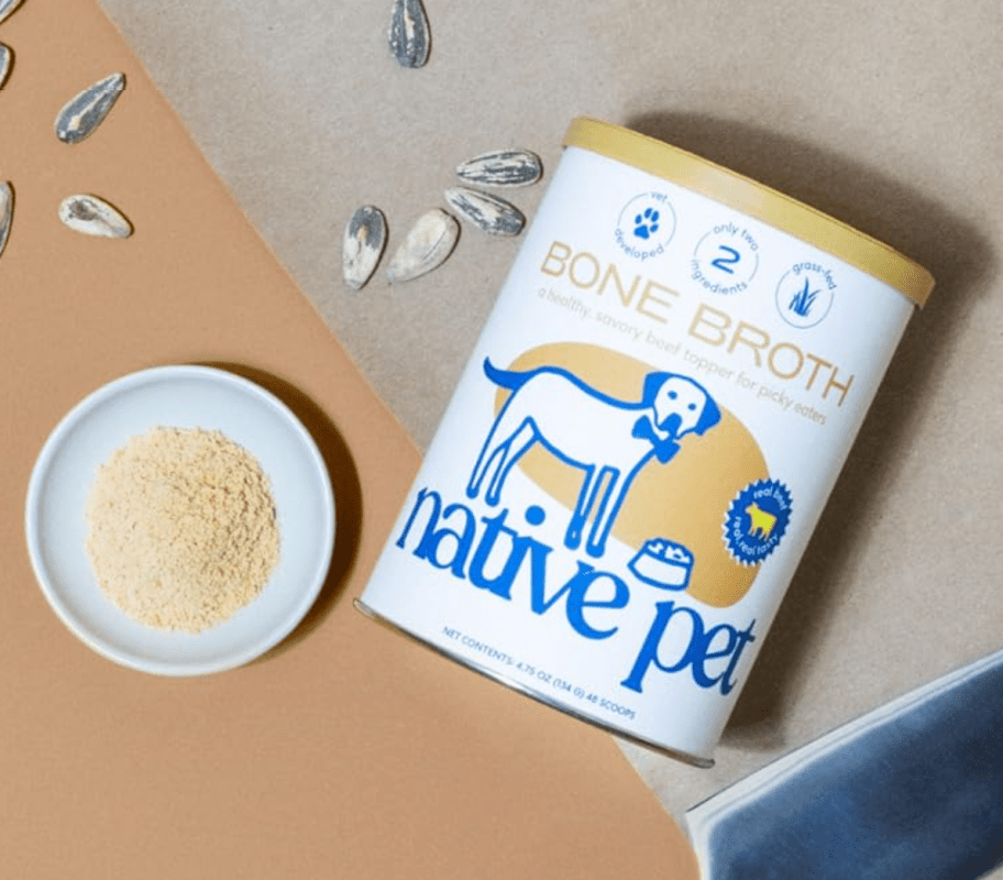 native pet bone broth supplement