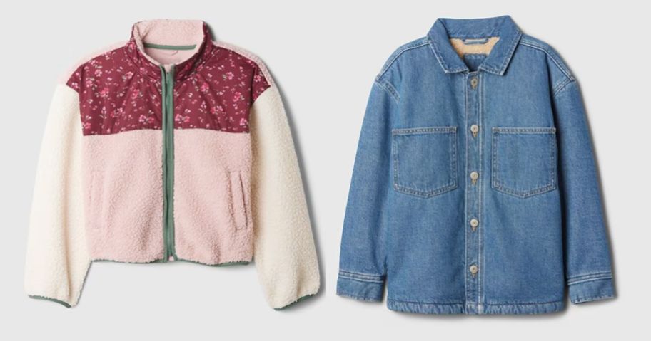 Gap Factory Kids Sherpa Lined Jackets