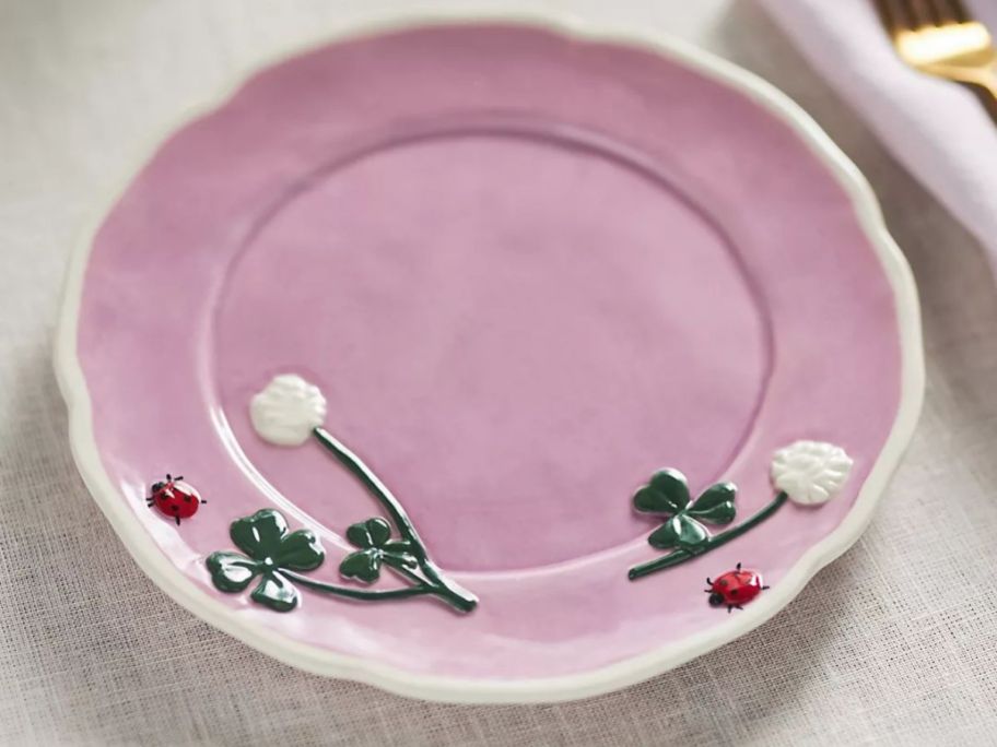 Anthropologie Faye Dessert Plate in Lilac