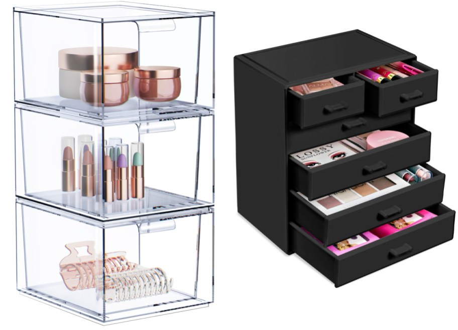 Sorbus Makeup Organizers 3-Pack and Sorbus Acrylic Makeup Organizer