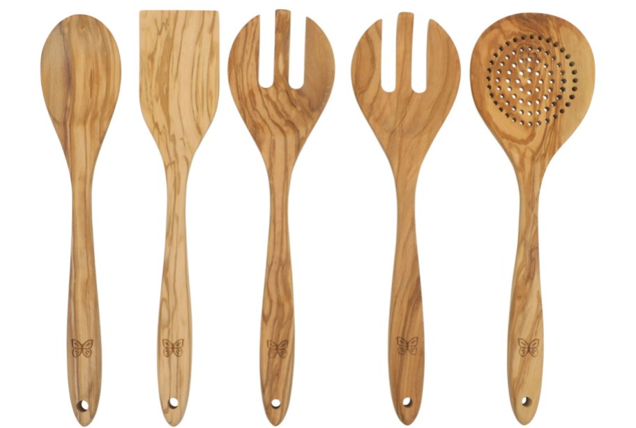 Pioneer woman wooden spoon set