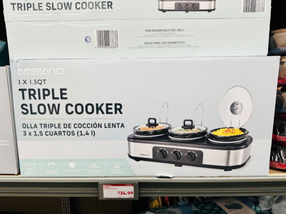 Aldi Ambiano Triple Slow Cooker