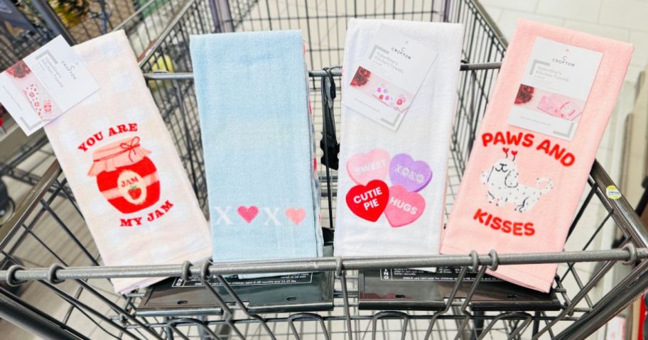 Aldi Crofton Valentine Kitchen Towels