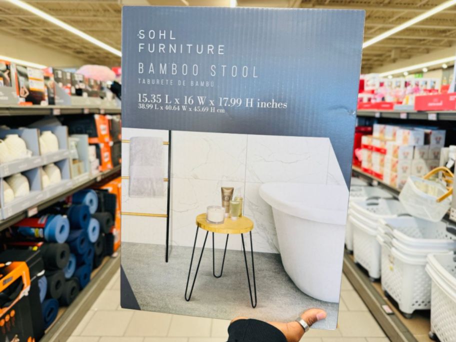 Aldi Sohl Furniture Bamboo Stool