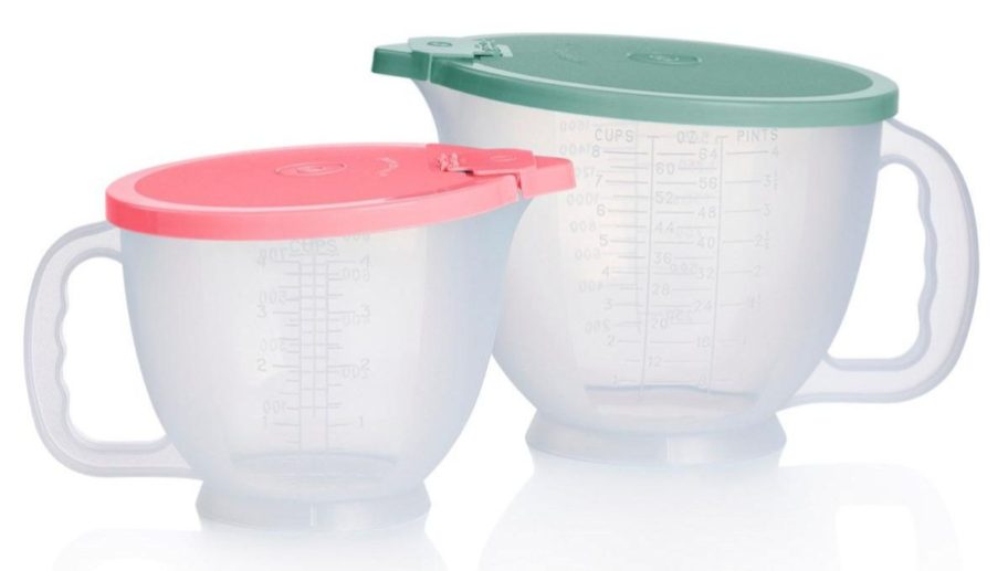 Tupperware 2-Piece Mix-n-Store Pitcher Set stock image