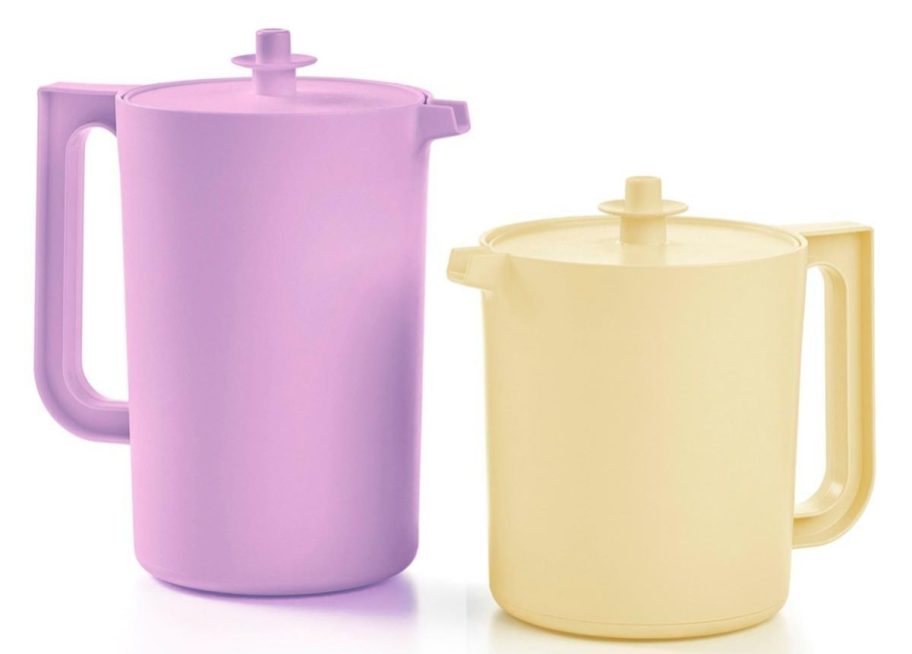 Tupperware Heritage 2-Piece Pitcher Set w/ Lids stock image