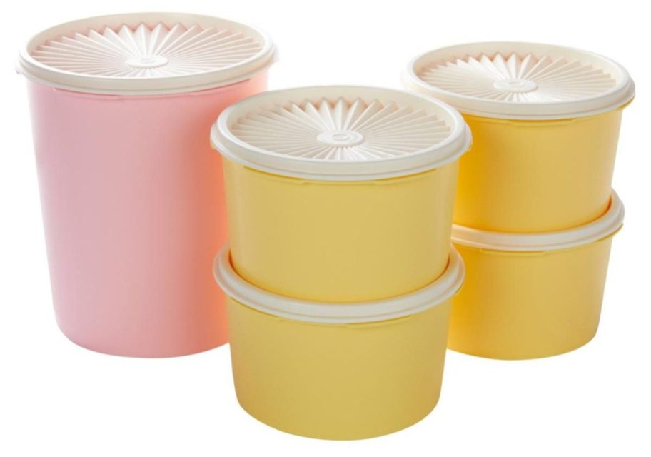 Tupperware 10-Piece Heritage Canister Set stock image