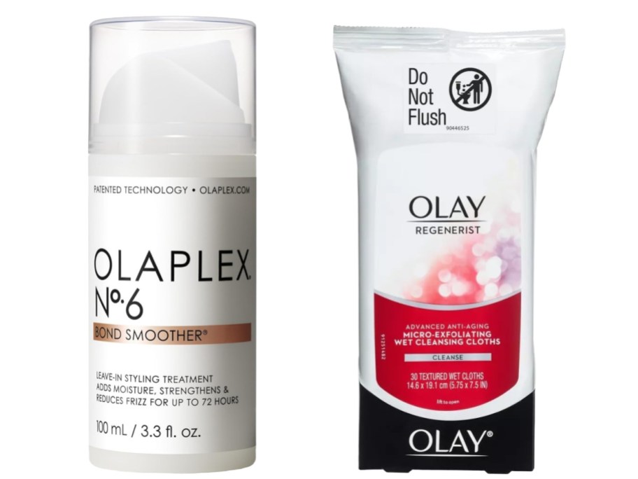 olaplex smoother and olay wipes