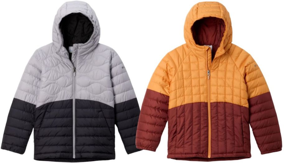 two kids puffer jackets