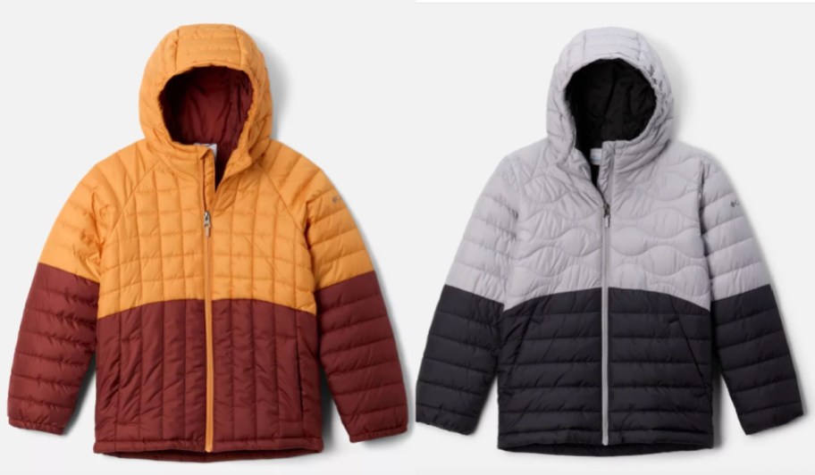 two kids puffer jackets