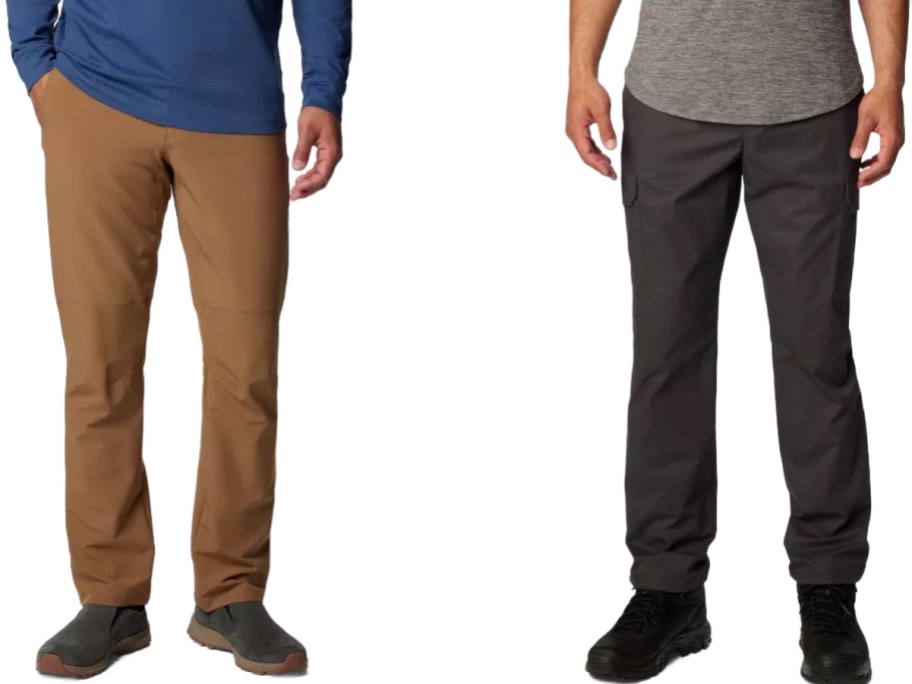 Stock images of two men wearing Columbia pants