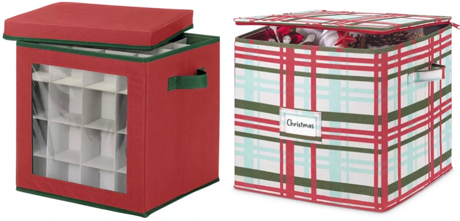 christmas ornament storage boxes 