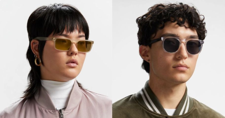 two people wearing nike sunglasses