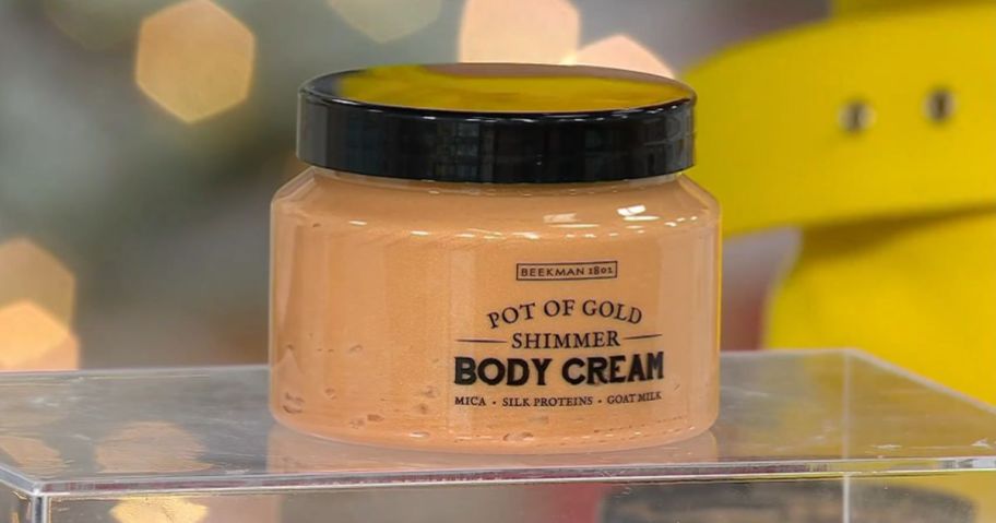 Beekman 1802 Super-Size Pot of Gold-Whipped Body Cream on display