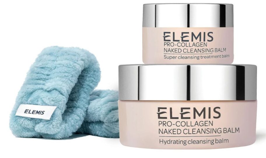 ELEMIS Pro-Collagen Cleansing Balm Home & Away Set stock image