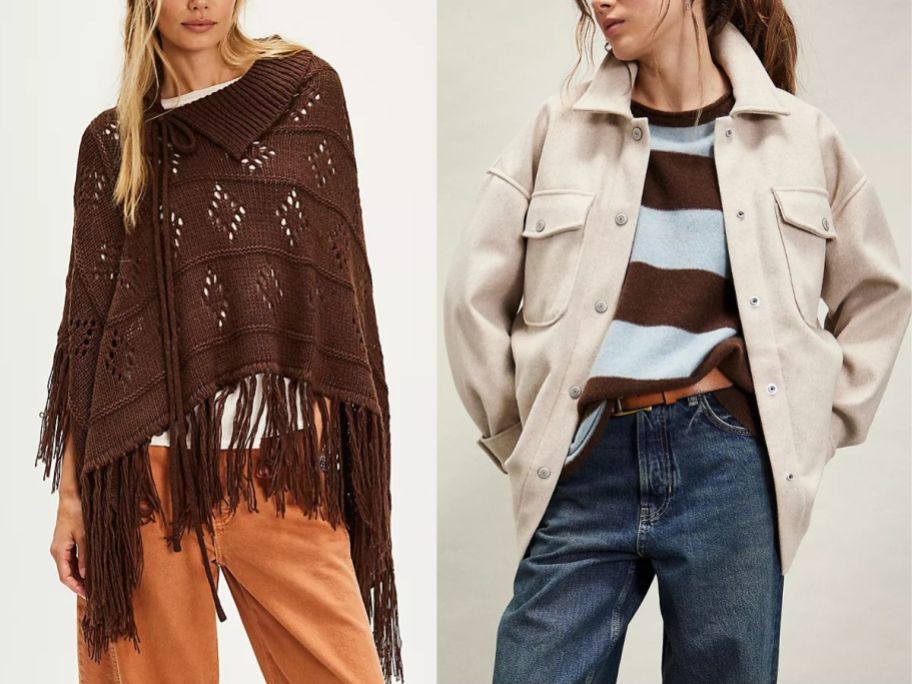 Free People Poncho and Shacket