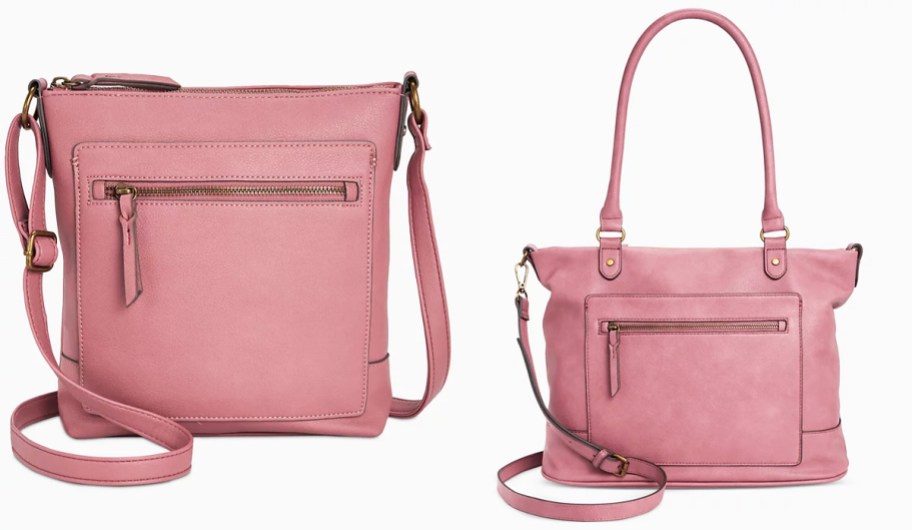 two pink purses