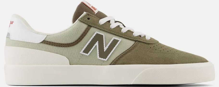 unisex new balance skate shoe in shades of green