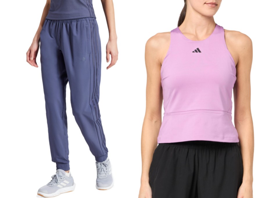 Adidas women joggers and tank top