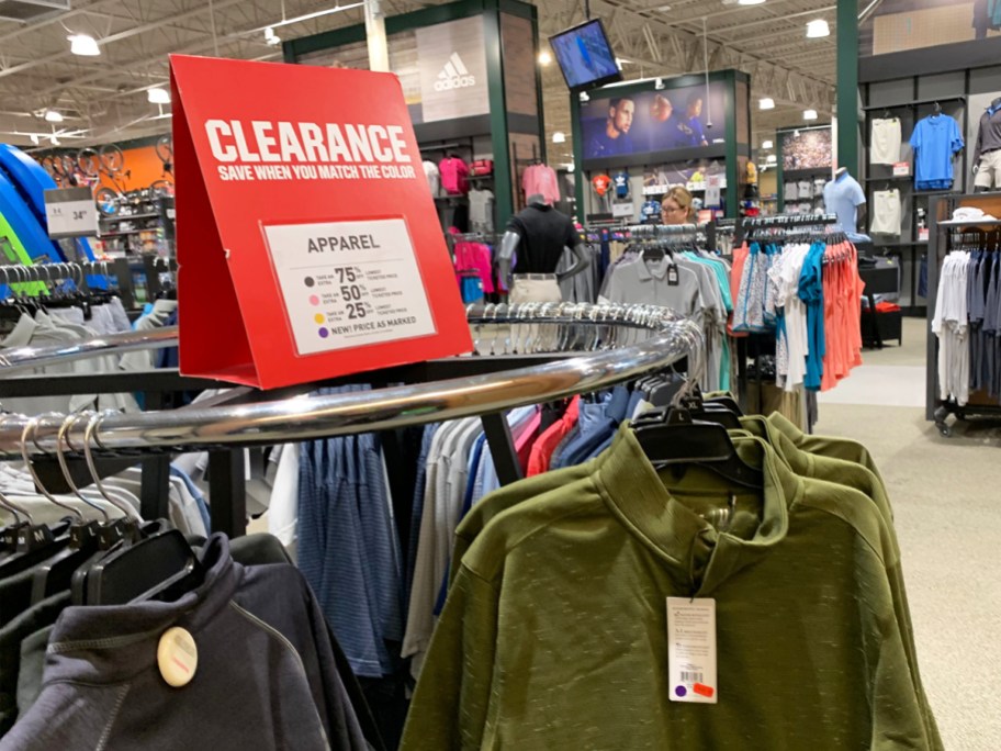 red clearance sign on <a href='https://online-shopping.fun/shop-smarter-with-amazons-best-selling-products' target='_blank' rel='follow'>top</a> of rack of clothing in store” width=”912″ height=”684″></p>
<p>Through January 27th, head to <a href=