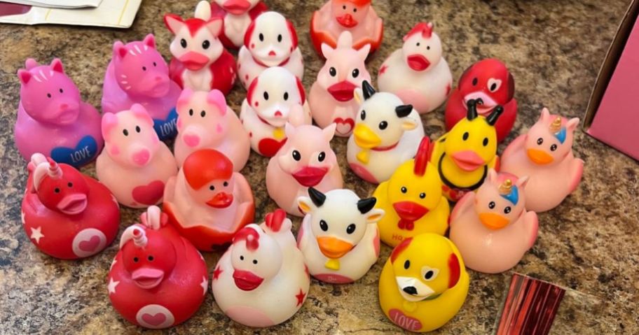 Valentine's Day Rubber Ducks