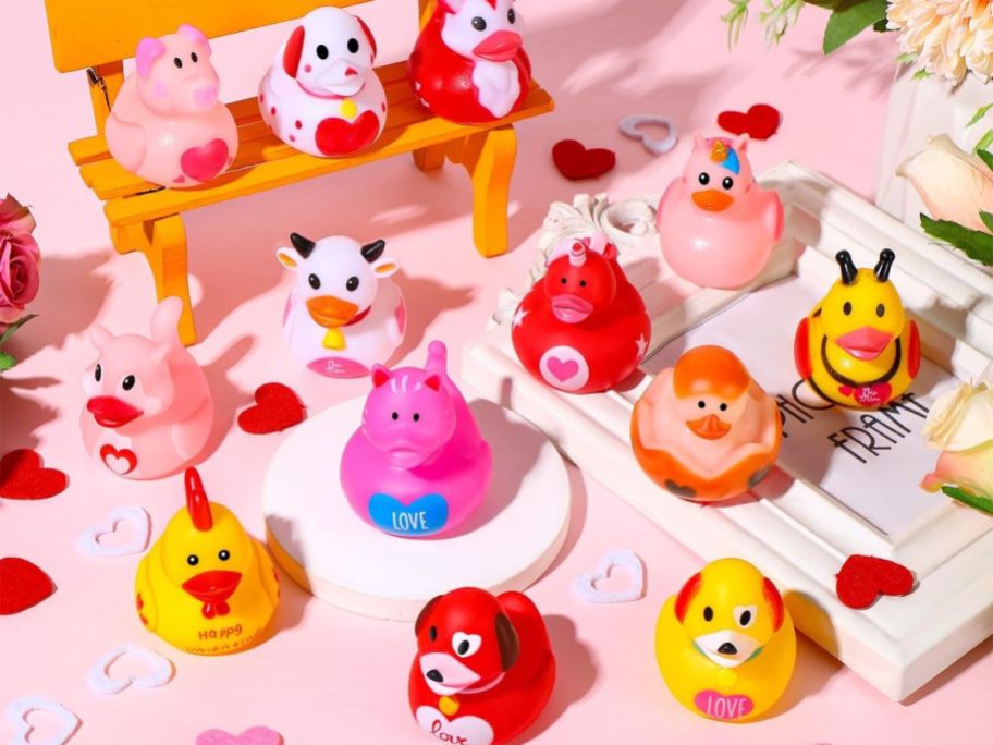 Valentine's Day Rubber Ducks