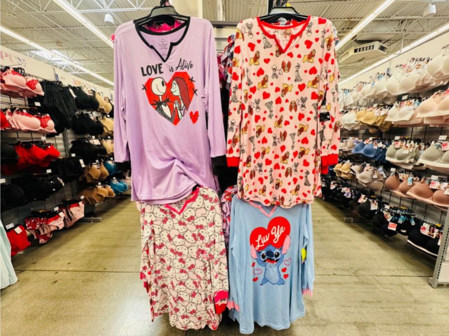 Women's Character Valentine Sleep Shirts at Walmart