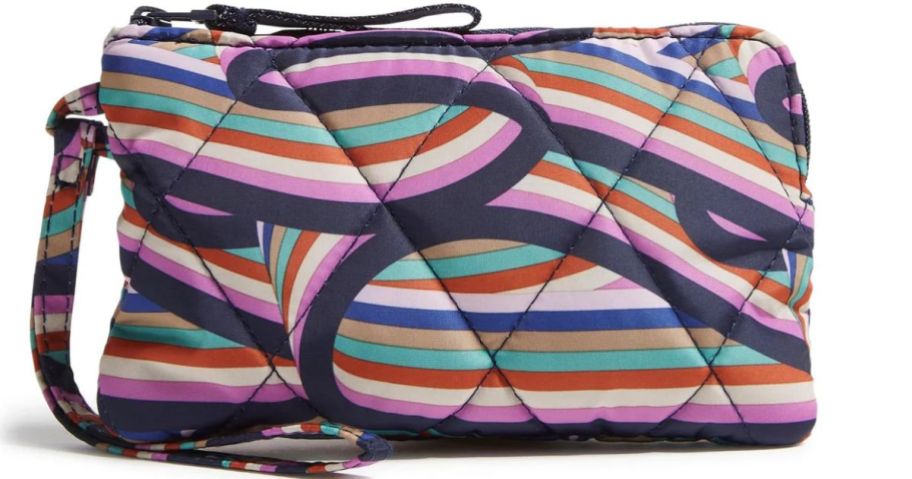 Vera Bradley Outlet Essential Zip Wristlet in Retro Ribbons