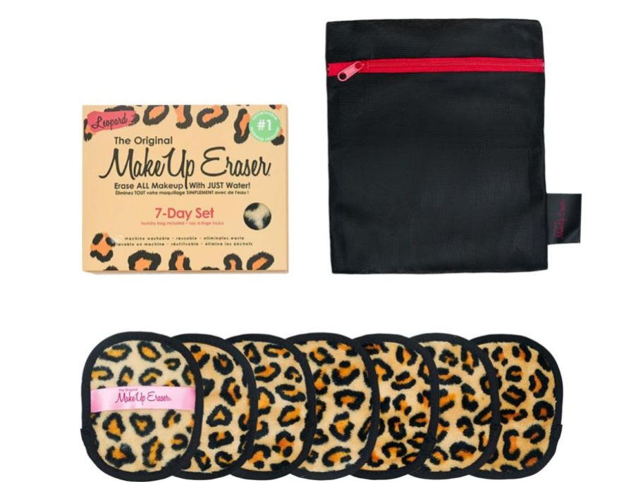 Make Up Remover Leopard w Bag