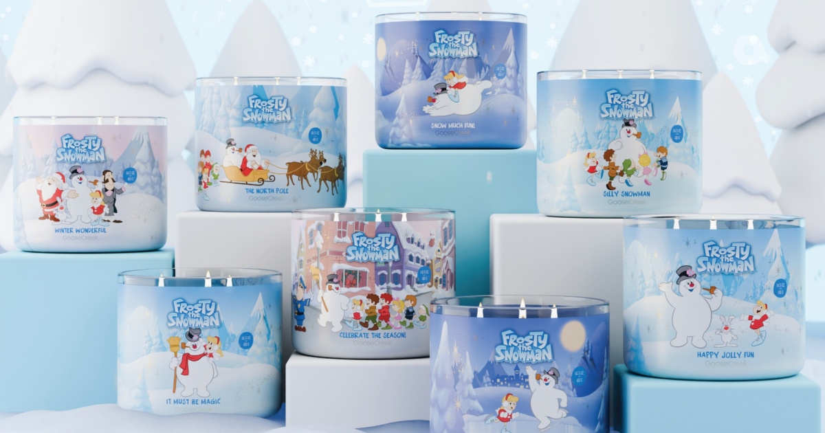 GooseCreek Frosty the snowman Candles