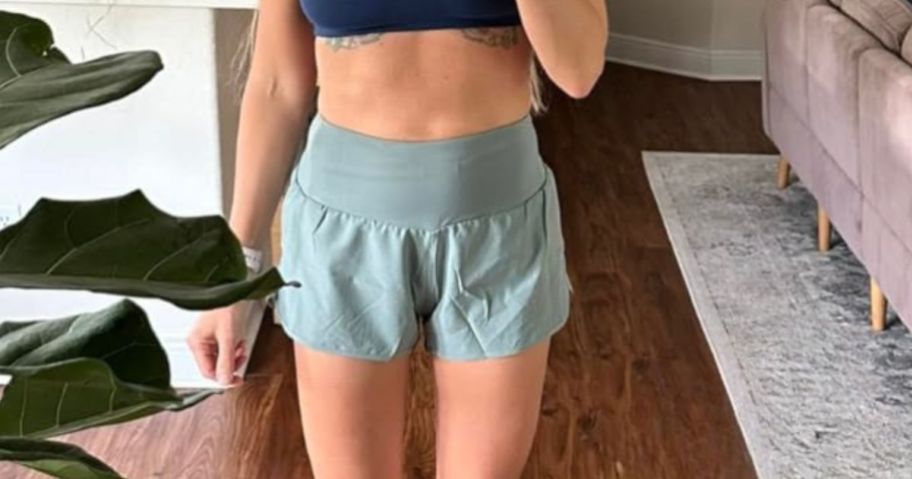 girl wearing Women's Running Shorts