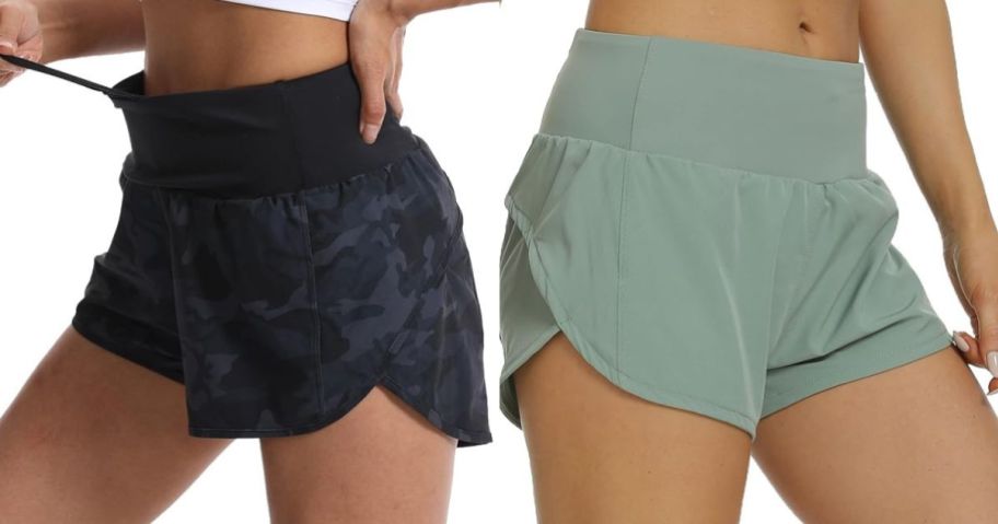 two women wearing Women's Running Shorts