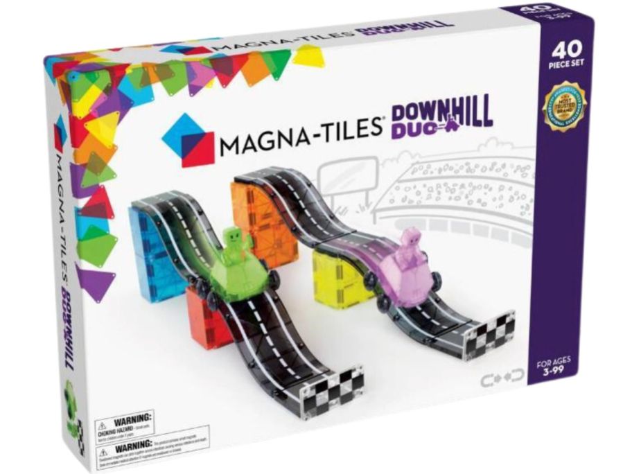 magna tiles downhill duo set stock image