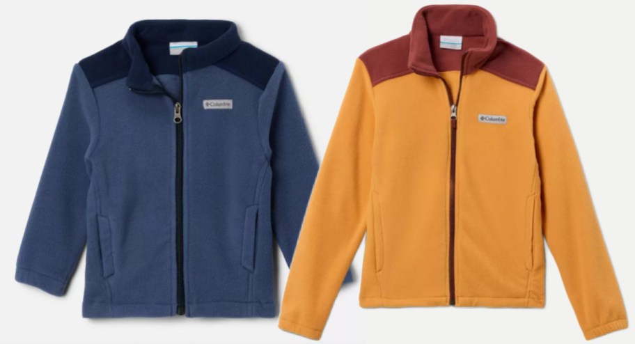 boys blue and orange fleece