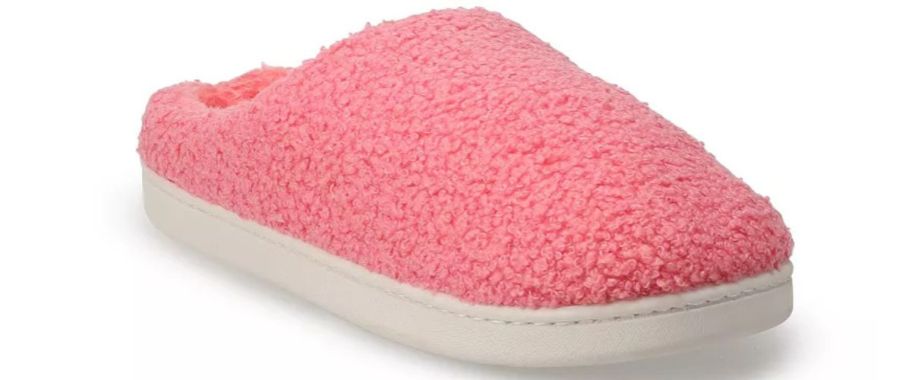 A pink slide slipper