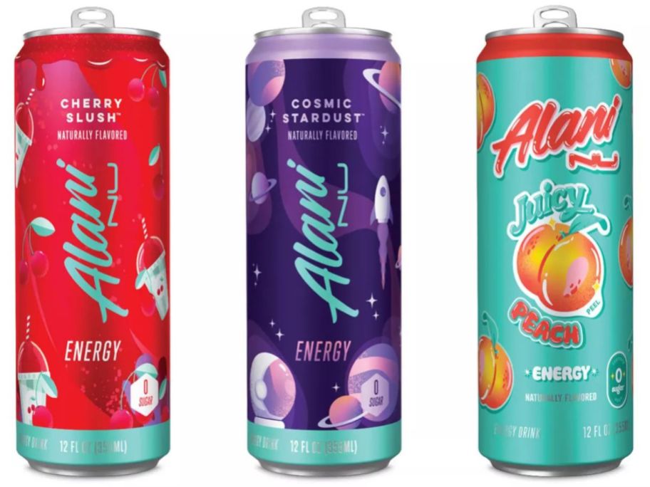 3 cans of Alani Energy Drink