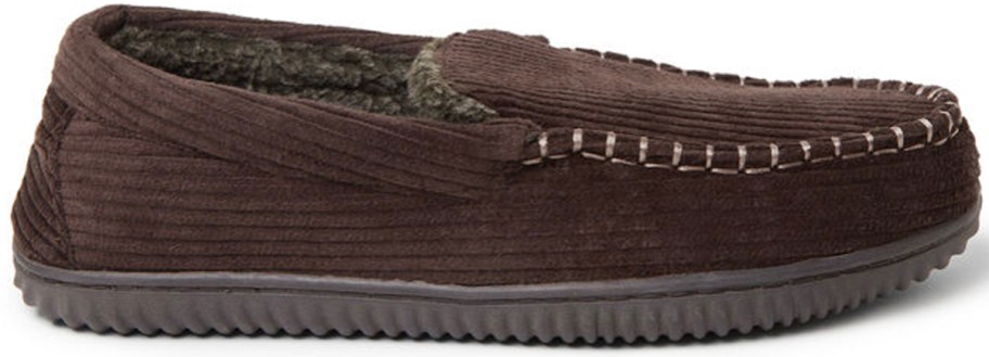 brown moccasin slipper 