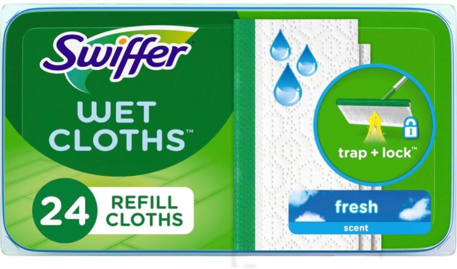 Swiffer Sweeper Wet Mopping Cloths 24-Count - Fresh stock image