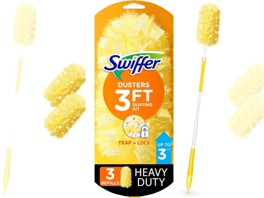 Swiffer Duster Heavy Duty 3' Extendable Handle Starter Kit stock image