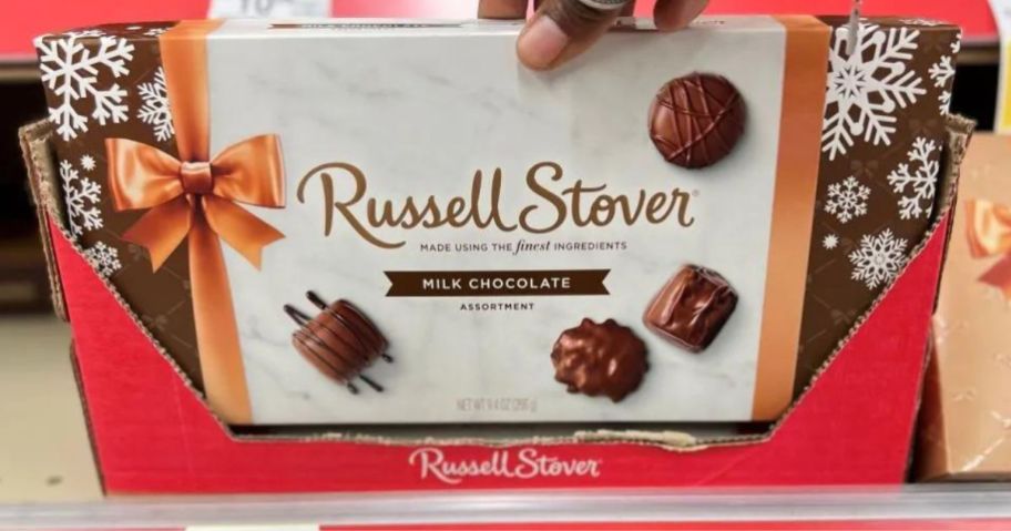 A Russell Stover candy box