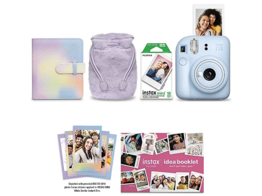 Fujifilm Instax Mini 12 Instant Print Camera w/ Accessories stock image