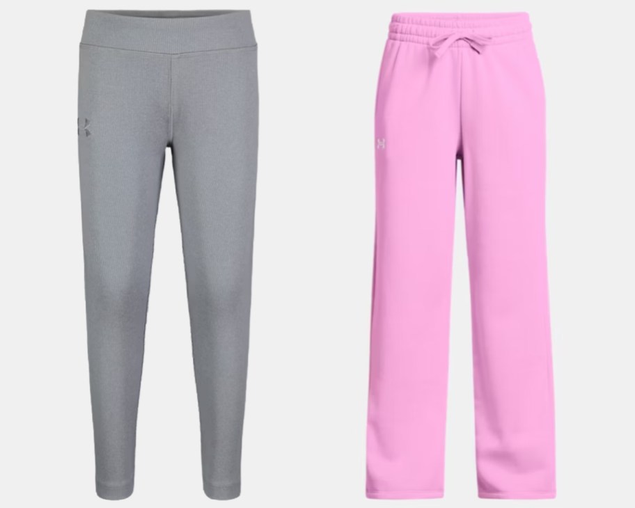 grey and pink pants