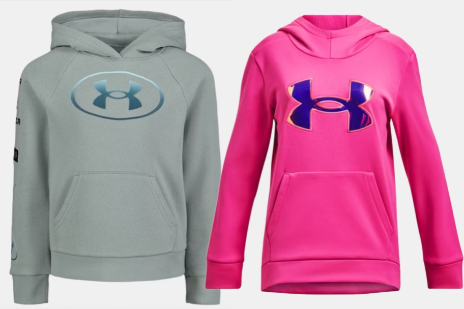 grey and pink girls hoodies