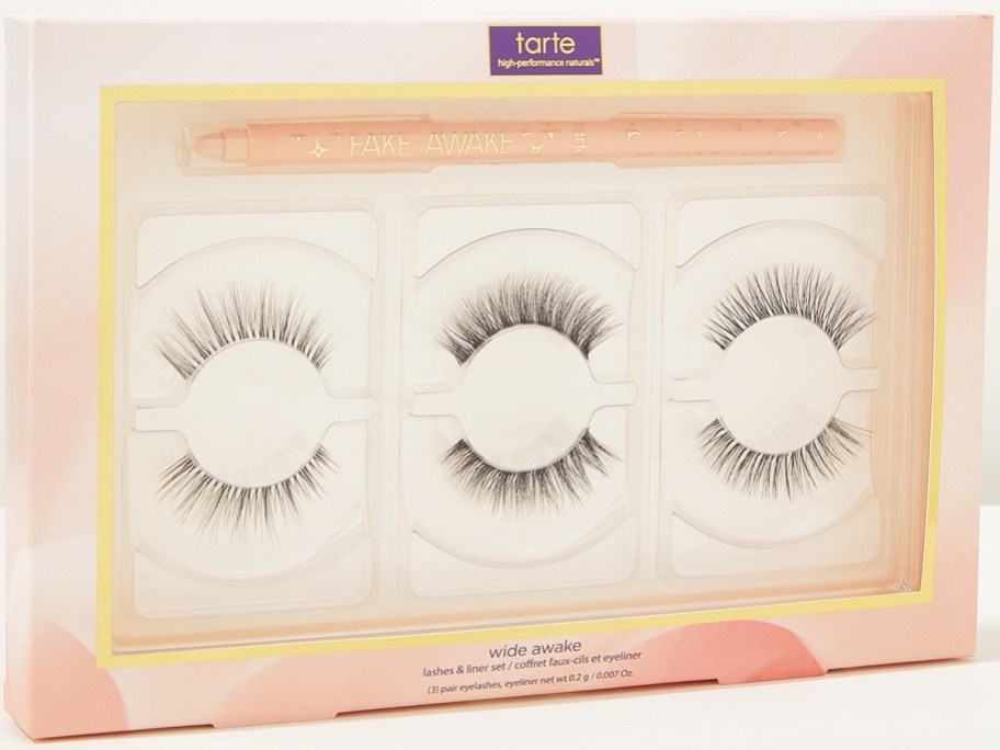 boxed set of lashes and fake awake pencil