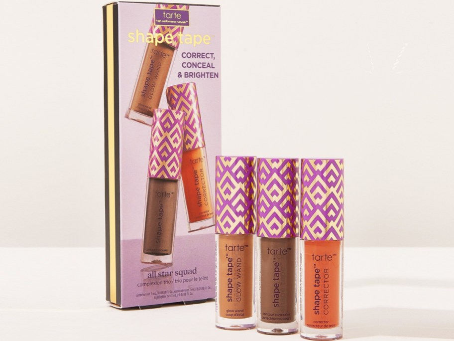 three tubes of tarte shape tape