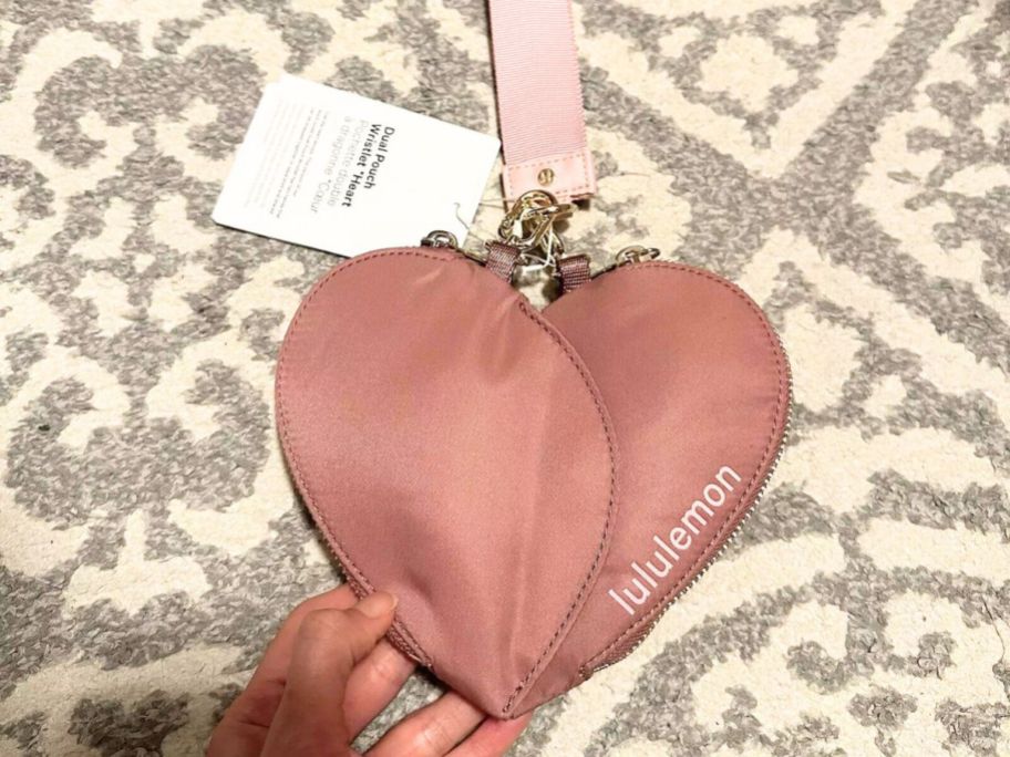 A heart-shaped bag